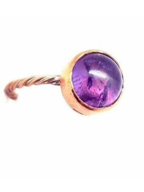 Amethyst crystal Ring